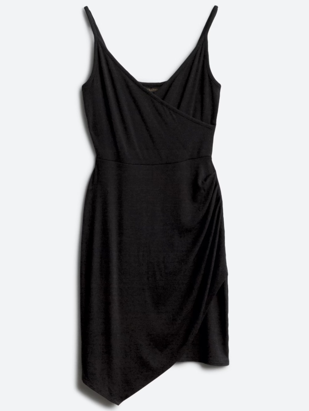 knit Faux Wrap v-neck dress